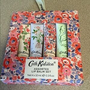 Cath Kidston Floral Lip Balm Set - Pink, Coral, Lavender, Pale Green